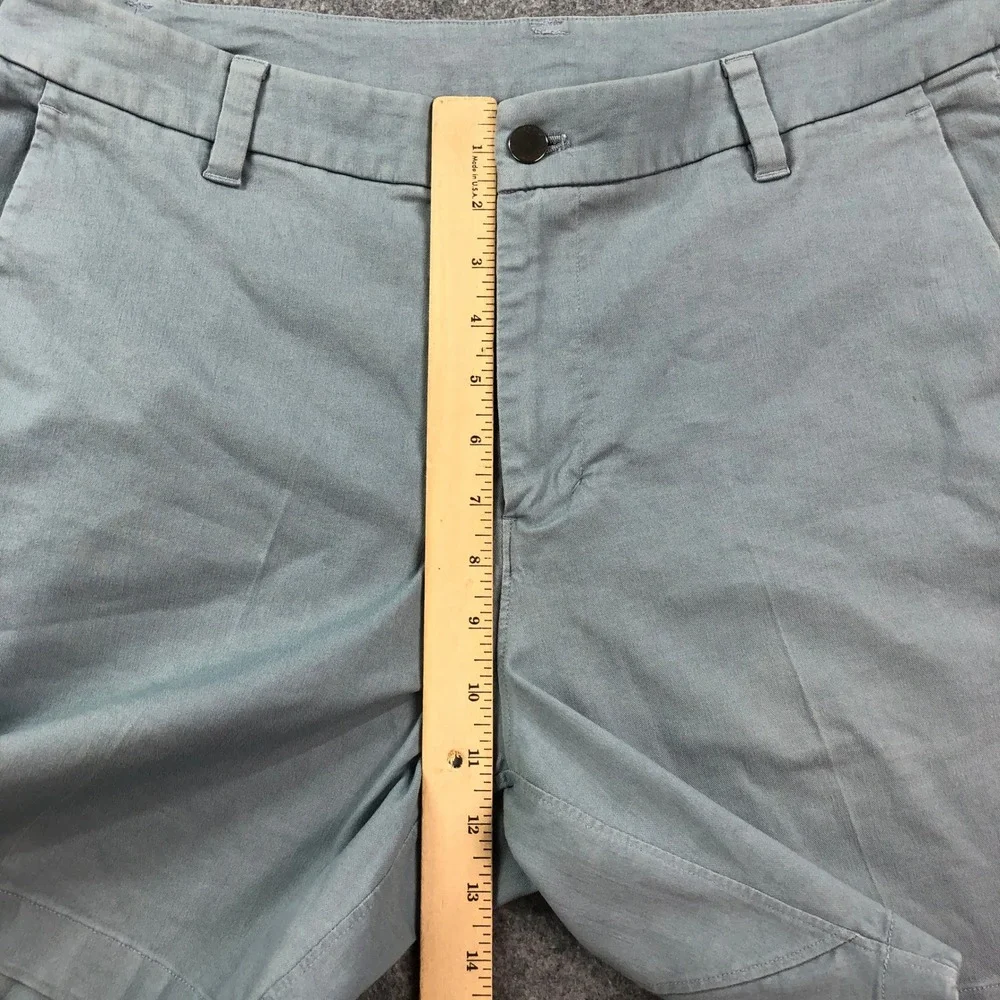 Lululemon Mens Commission Shorts 34x7 Light Blue Regular Fit Athletic Chino